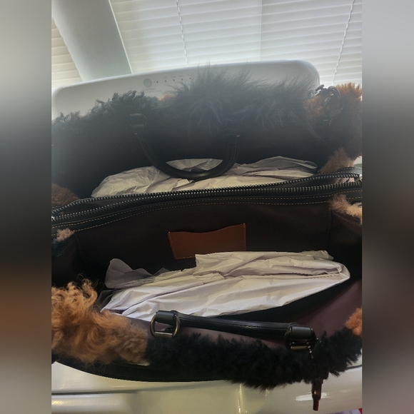 Limited Coach Shearling rogue 39 tote bag - Picture 6 of 15